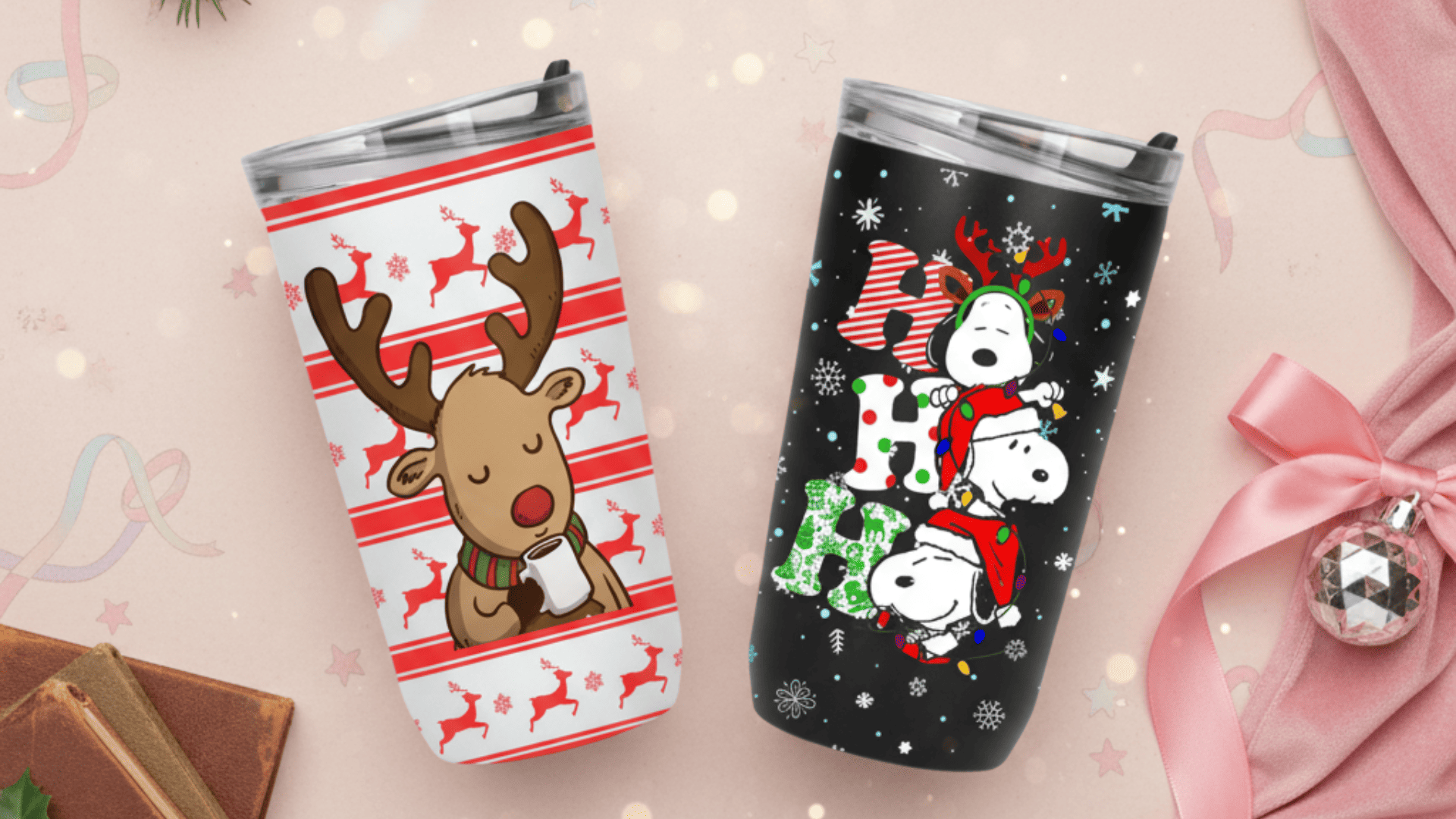 TERMOS NAVIDEÑOS PERSONALIZADOS DE ACERO INOXIDABLE FROC