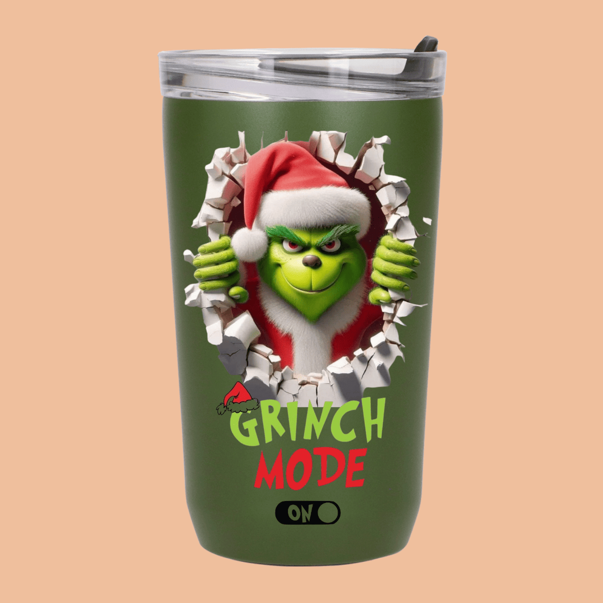 GRINCH MODE ON TERMO NAVIDEÑO 450 ML