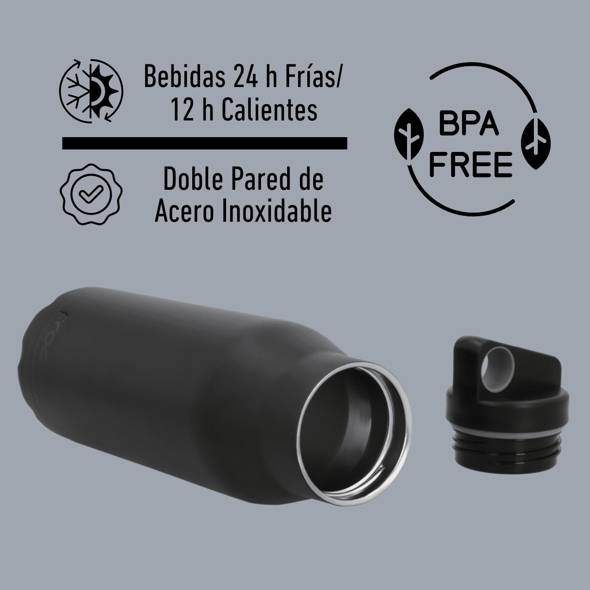 THE LAGOON: TERMO HERMÉTICO CON ASA 580 ML / 19 OZ - My Froc