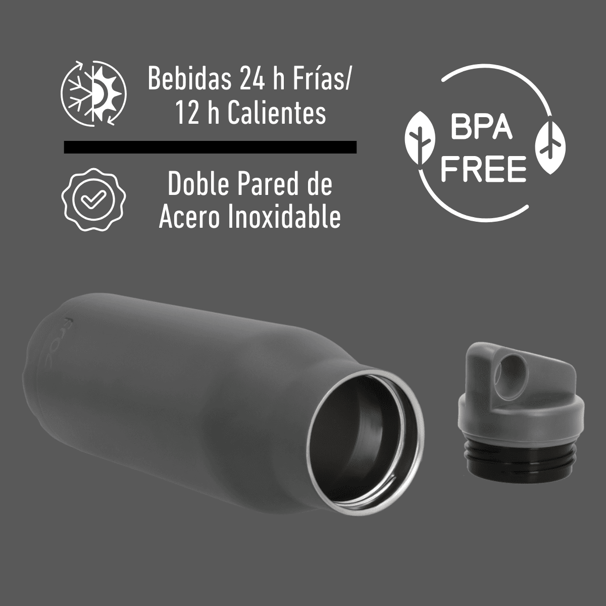 THE LAGOON: TERMO HERMÉTICO CON ASA 580 ML / 19 OZ - My Froc