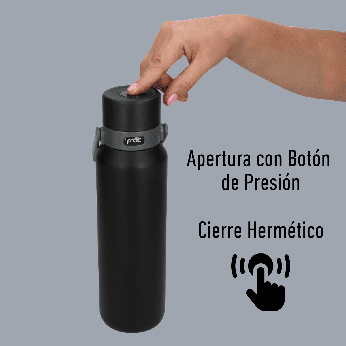 THE RIVER: TERMO CON INFUSOR Y CIERRE HERMÉTICO 800 ML - My Froc