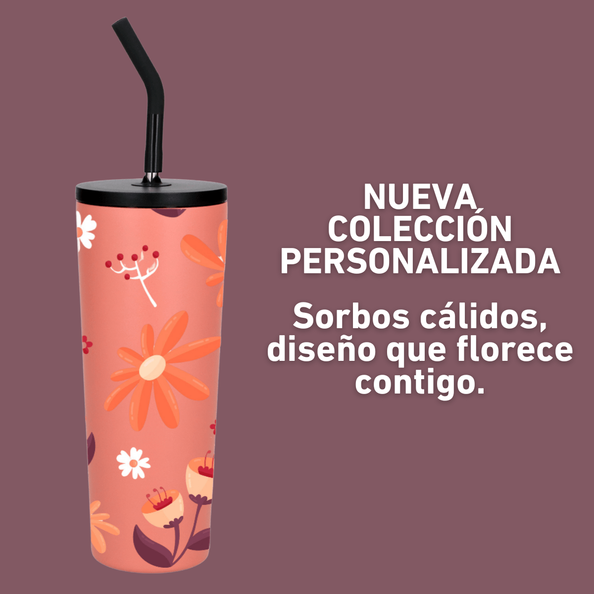 THE SEA FLOWERS POP - TERMO CON ESTILO FLORAL 650 ML - My Froc