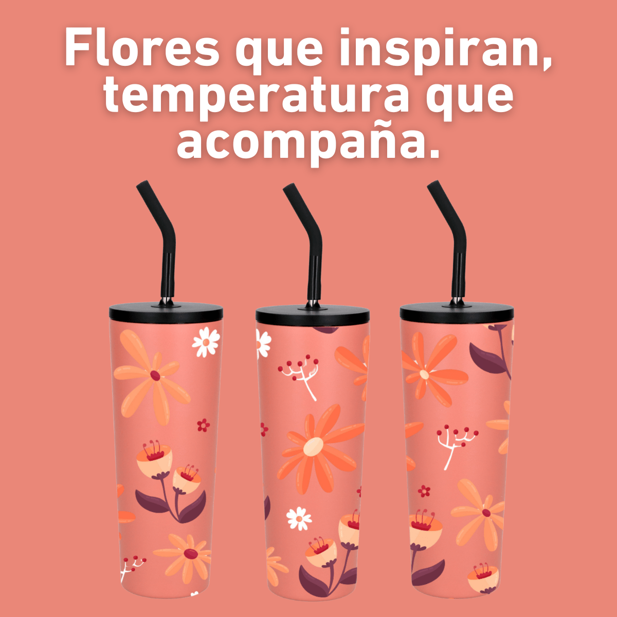 THE SEA FLOWERS POP - TERMO CON ESTILO FLORAL 650 ML - My Froc