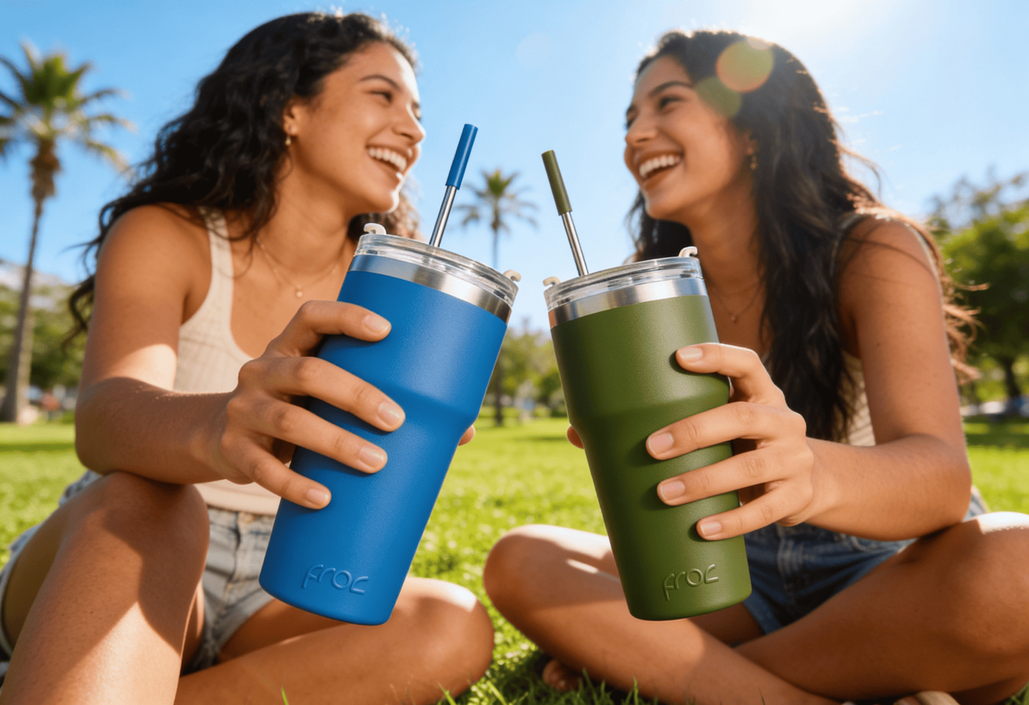 Froc Termo The Wave 700ml Con Popote Metálico Acero Inoxidable Termos Personalizados en México Jungle