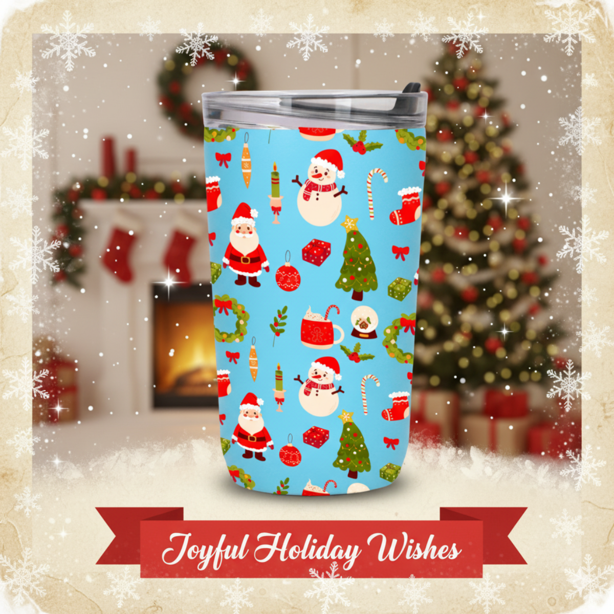 MERRY VIBES TERMO NAVIDEÑO 450 ML 5