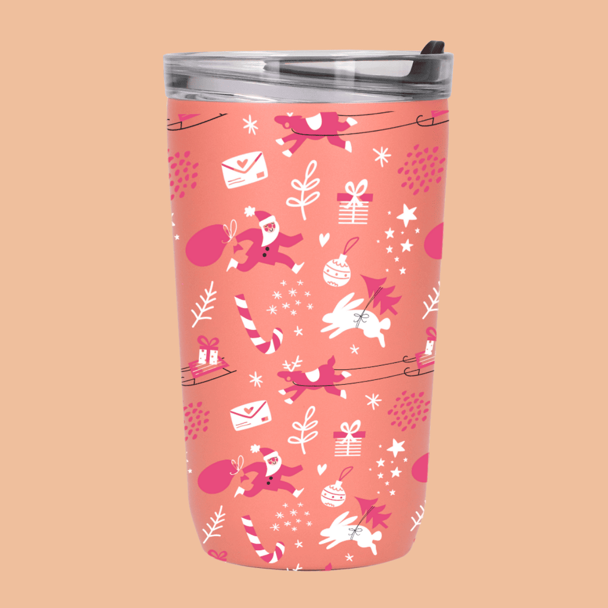 PINK CHRISTMAS TERMO NAVIDEÑO 450 ML