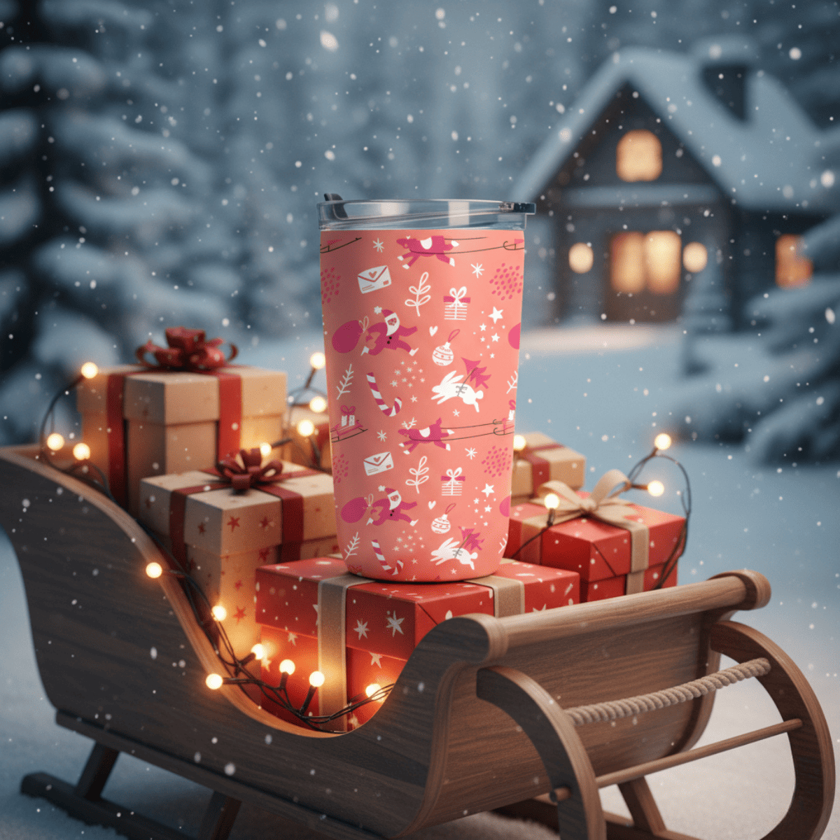 PINK CHRISTMAS TERMO NAVIDEÑO 450 ML 5