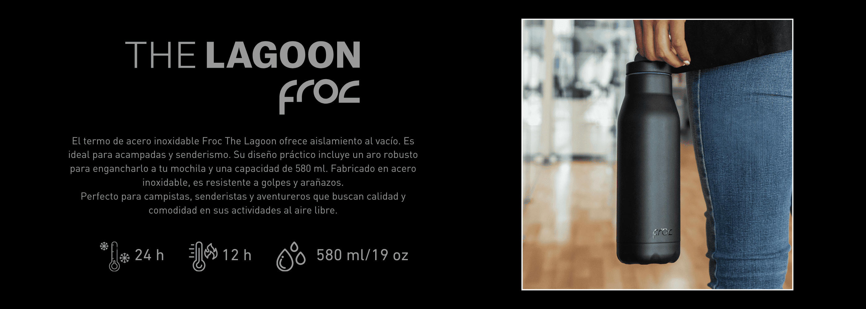Termo Acero Inoxidable The Lagoon Especificaciones 2