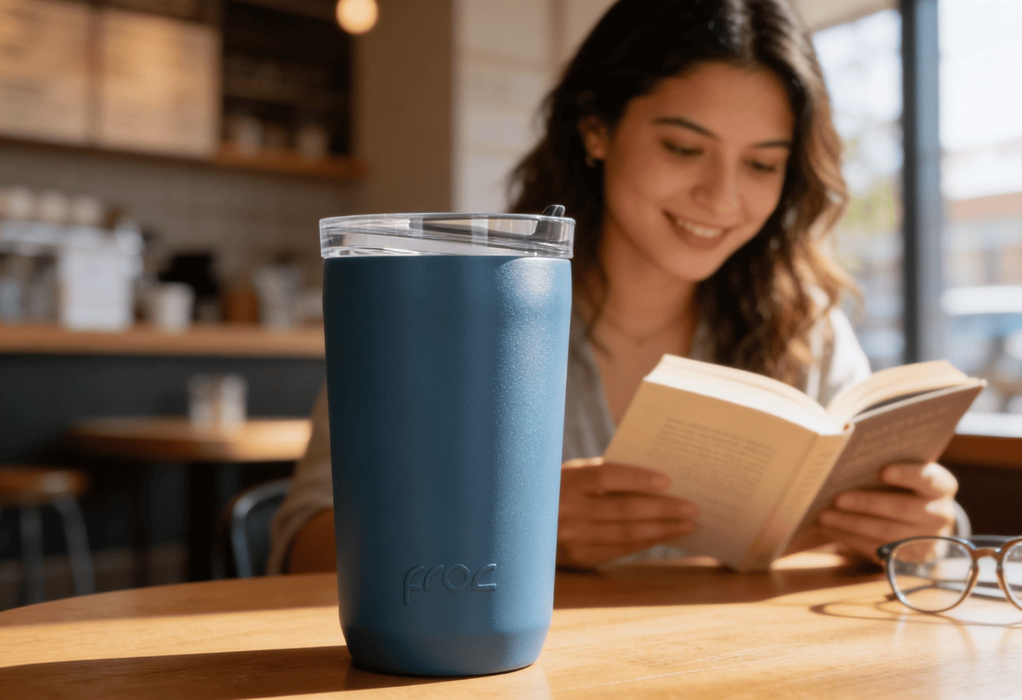 The Lake Vaso Térmico 450 ml de Acero Inoxidable FROC Termos en México Deep