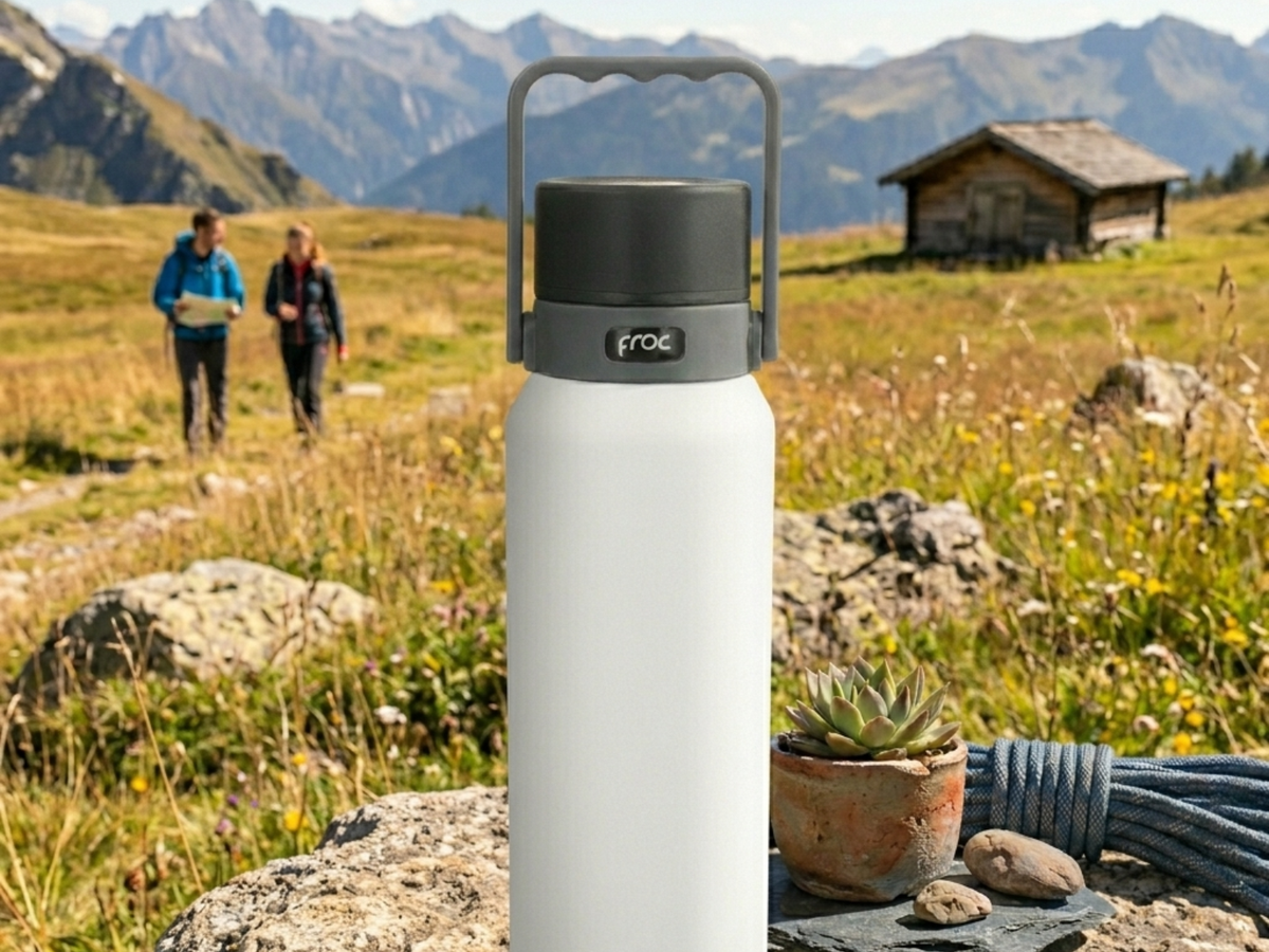 The River Termo de Acero Inoxidable 800 ml Resistente Snow