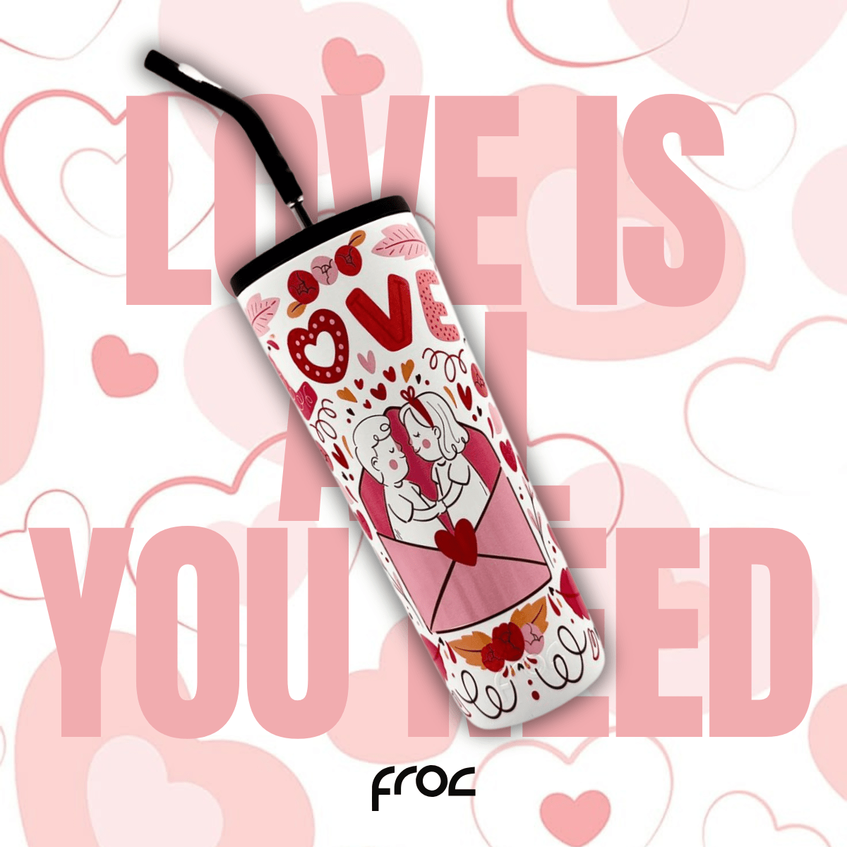 TERMO THE SEA LOVE - DISEÑO ROMÁNTICO EN UV 650 ML - My Froc