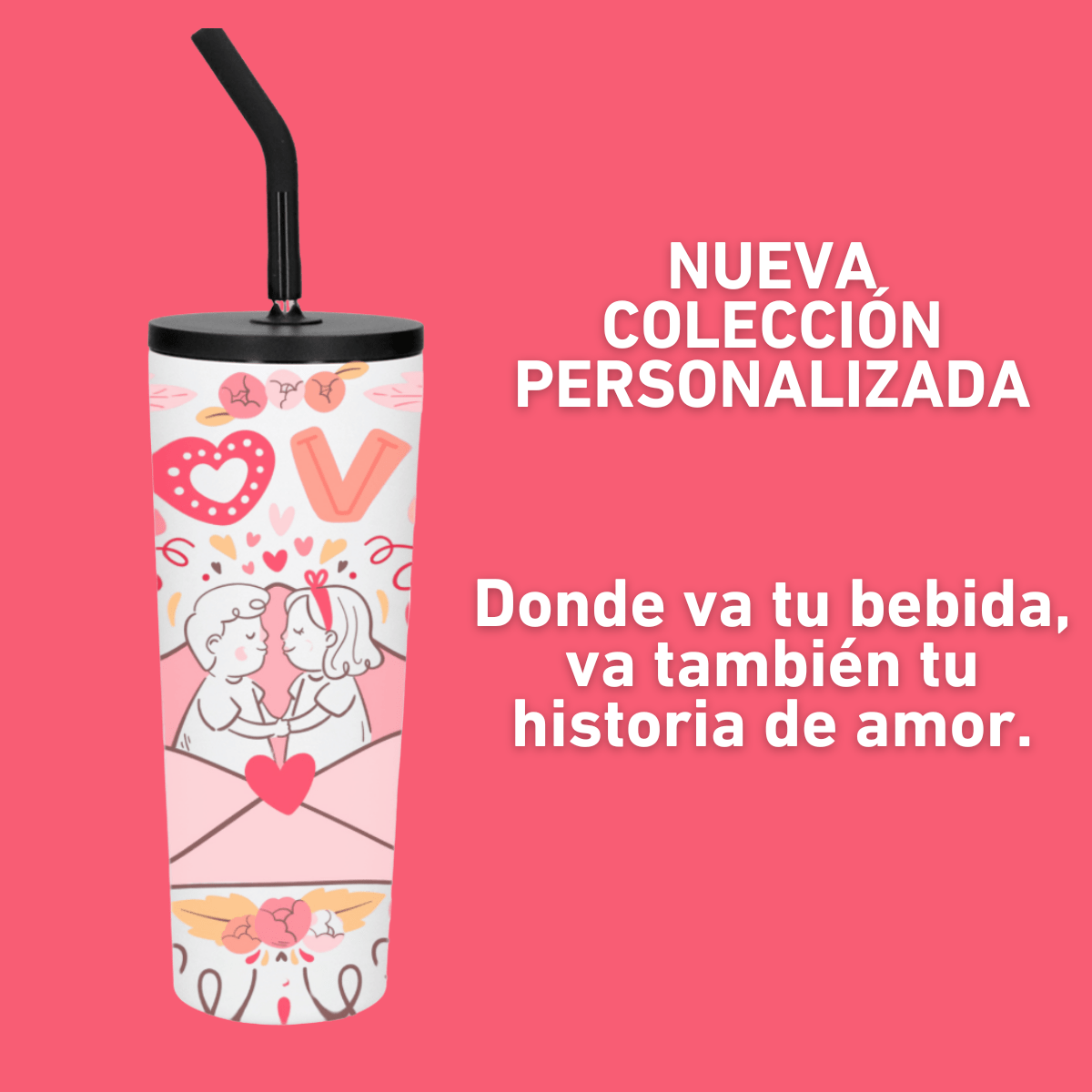 TERMO THE SEA LOVE - DISEÑO ROMÁNTICO EN UV 650 ML - My Froc