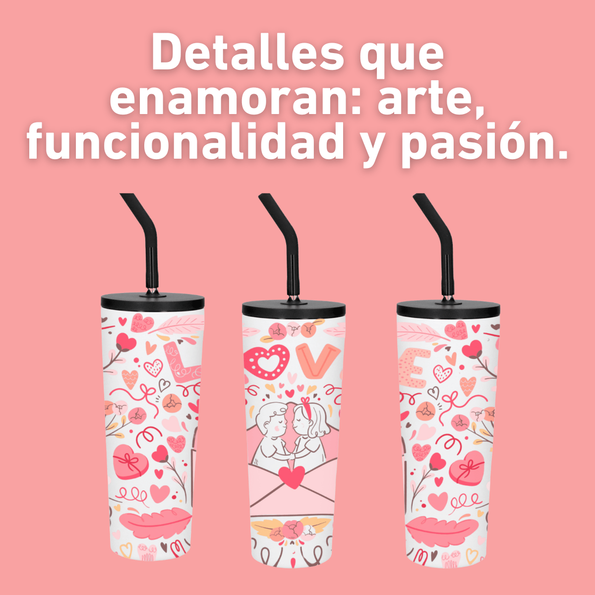 TERMO THE SEA LOVE - DISEÑO ROMÁNTICO EN UV 650 ML - My Froc